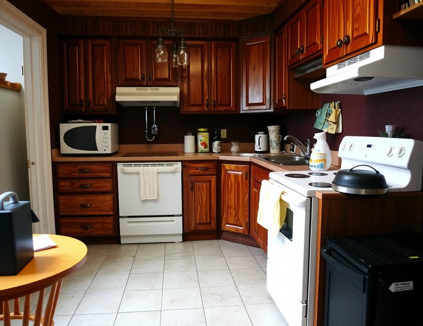 Before: Outdated Kitchen